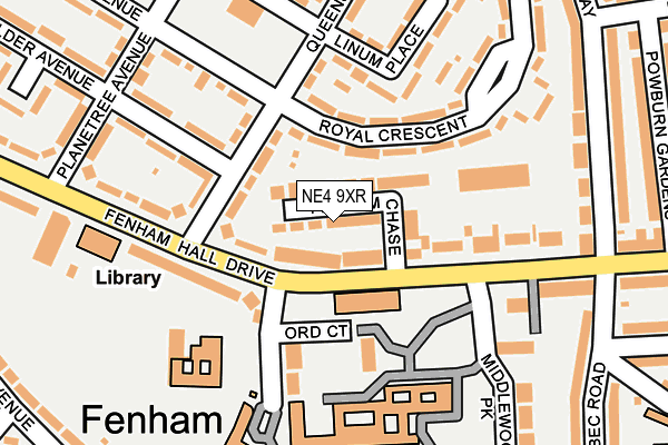 NE4 9XR map - OS OpenMap – Local (Ordnance Survey) NE4 9XR map - OS OpenMap – Local (Ordnance Survey)