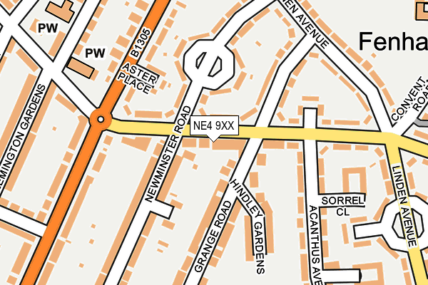 NE4 9XX map - OS OpenMap – Local (Ordnance Survey) NE4 9XX map - OS OpenMap – Local (Ordnance Survey)