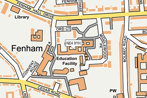 NE4 9YH map - OS OpenMap – Local (Ordnance Survey) NE4 9YH map - OS OpenMap – Local (Ordnance Survey)