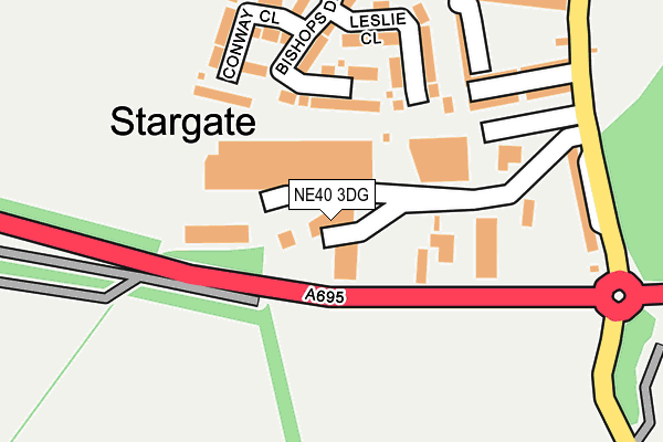 NE40 3DG map - OS OpenMap – Local (Ordnance Survey) NE40 3DG map - OS OpenMap – Local (Ordnance Survey)