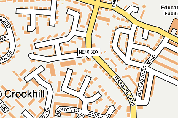 NE40 3DX map - OS OpenMap – Local (Ordnance Survey) NE40 3DX map - OS OpenMap – Local (Ordnance Survey)