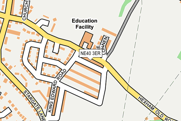 NE40 3ER map - OS OpenMap – Local (Ordnance Survey) NE40 3ER map - OS OpenMap – Local (Ordnance Survey)