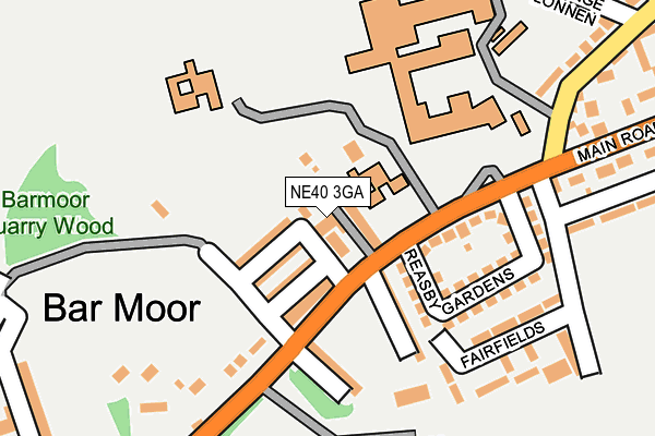 NE40 3GA map - OS OpenMap – Local (Ordnance Survey) NE40 3GA map - OS OpenMap – Local (Ordnance Survey)