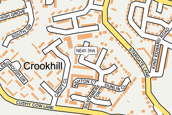 NE40 3HA map - OS OpenMap – Local (Ordnance Survey) NE40 3HA map - OS OpenMap – Local (Ordnance Survey)