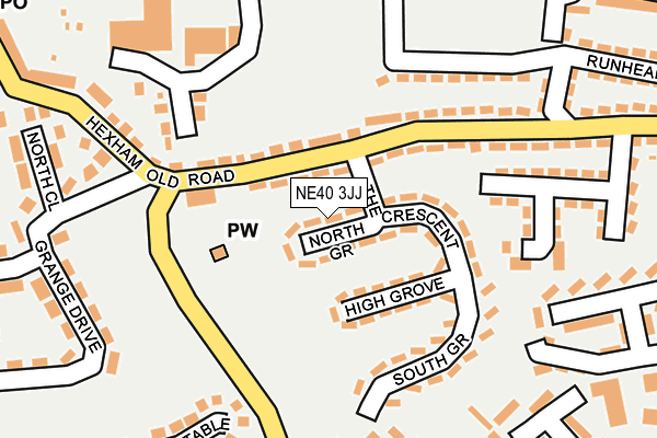 NE40 3JJ map - OS OpenMap – Local (Ordnance Survey) NE40 3JJ map - OS OpenMap – Local (Ordnance Survey)