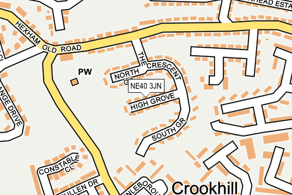 NE40 3JN map - OS OpenMap – Local (Ordnance Survey) NE40 3JN map - OS OpenMap – Local (Ordnance Survey)