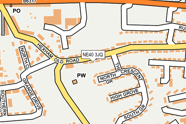 NE40 3JQ map - OS OpenMap – Local (Ordnance Survey) NE40 3JQ map - OS OpenMap – Local (Ordnance Survey)
