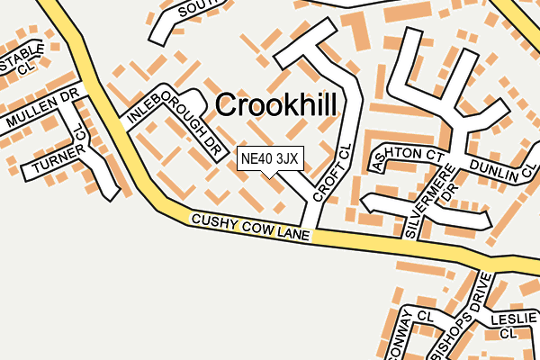 NE40 3JX map - OS OpenMap – Local (Ordnance Survey) NE40 3JX map - OS OpenMap – Local (Ordnance Survey)