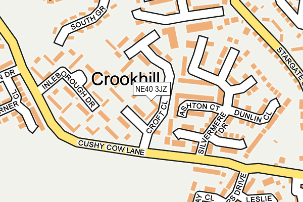 NE40 3JZ map - OS OpenMap – Local (Ordnance Survey) NE40 3JZ map - OS OpenMap – Local (Ordnance Survey)