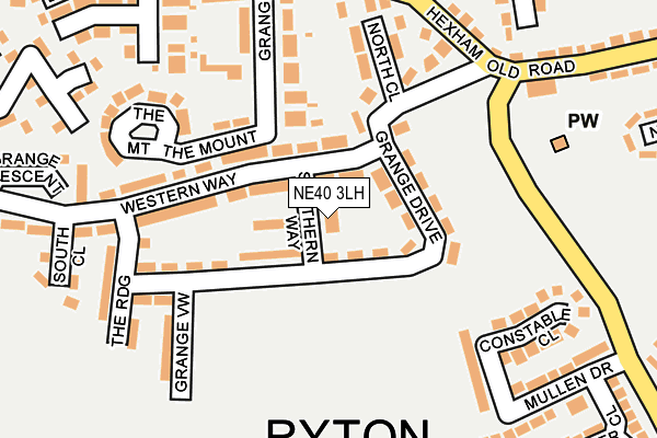 NE40 3LH map - OS OpenMap – Local (Ordnance Survey) NE40 3LH map - OS OpenMap – Local (Ordnance Survey)