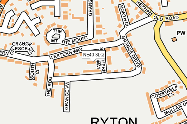 NE40 3LQ map - OS OpenMap – Local (Ordnance Survey) NE40 3LQ map - OS OpenMap – Local (Ordnance Survey)