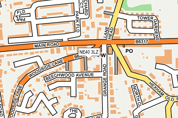 NE40 3LZ map - OS OpenMap – Local (Ordnance Survey) NE40 3LZ map - OS OpenMap – Local (Ordnance Survey)