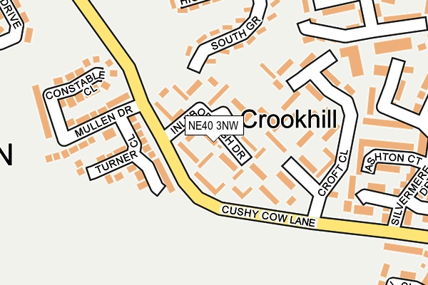 NE40 3NW map - OS OpenMap – Local (Ordnance Survey) NE40 3NW map - OS OpenMap – Local (Ordnance Survey)