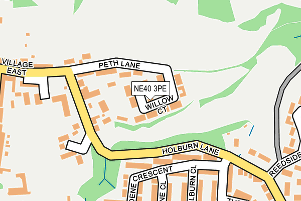 NE40 3PE map - OS OpenMap – Local (Ordnance Survey) NE40 3PE map - OS OpenMap – Local (Ordnance Survey)