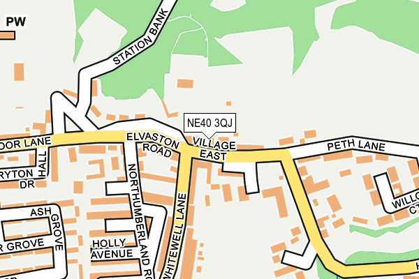 NE40 3QJ map - OS OpenMap – Local (Ordnance Survey) NE40 3QJ map - OS OpenMap – Local (Ordnance Survey)