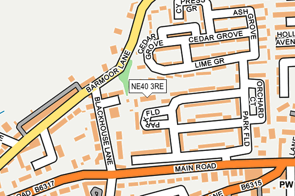 NE40 3RE map - OS OpenMap – Local (Ordnance Survey) NE40 3RE map - OS OpenMap – Local (Ordnance Survey)