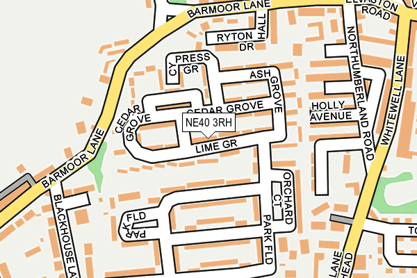 NE40 3RH map - OS OpenMap – Local (Ordnance Survey) NE40 3RH map - OS OpenMap – Local (Ordnance Survey)