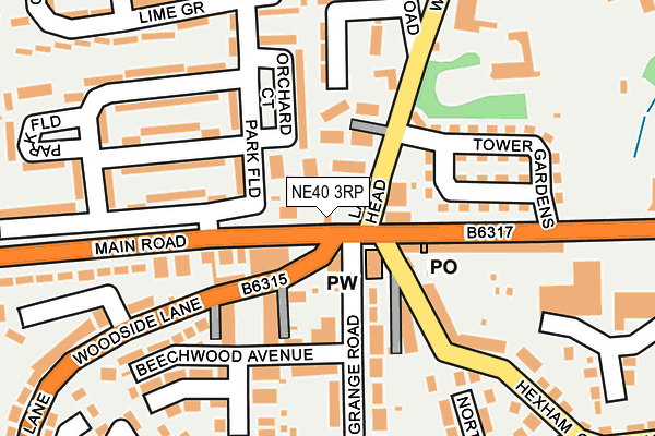 NE40 3RP map - OS OpenMap – Local (Ordnance Survey) NE40 3RP map - OS OpenMap – Local (Ordnance Survey)