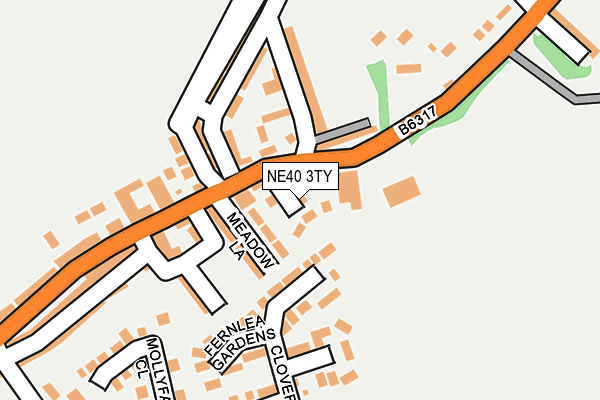 NE40 3TY map - OS OpenMap – Local (Ordnance Survey) NE40 3TY map - OS OpenMap – Local (Ordnance Survey)
