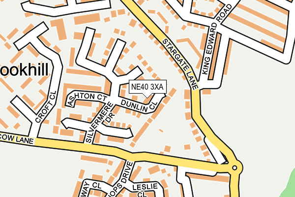 NE40 3XA map - OS OpenMap – Local (Ordnance Survey) NE40 3XA map - OS OpenMap – Local (Ordnance Survey)