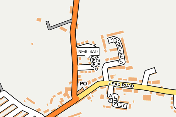 NE40 4AD map - OS OpenMap – Local (Ordnance Survey) NE40 4AD map - OS OpenMap – Local (Ordnance Survey)