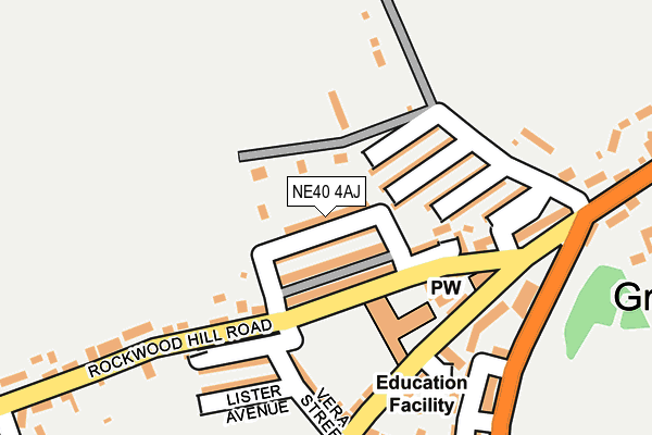 NE40 4AJ map - OS OpenMap – Local (Ordnance Survey) NE40 4AJ map - OS OpenMap – Local (Ordnance Survey)
