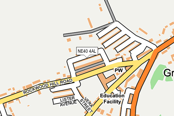 NE40 4AL map - OS OpenMap – Local (Ordnance Survey) NE40 4AL map - OS OpenMap – Local (Ordnance Survey)
