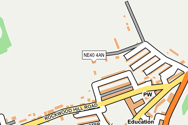 NE40 4AN map - OS OpenMap – Local (Ordnance Survey) NE40 4AN map - OS OpenMap – Local (Ordnance Survey)