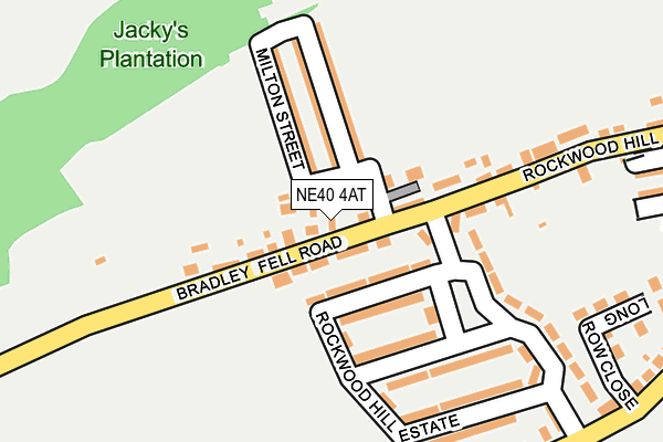 NE40 4AT map - OS OpenMap – Local (Ordnance Survey) NE40 4AT map - OS OpenMap – Local (Ordnance Survey)