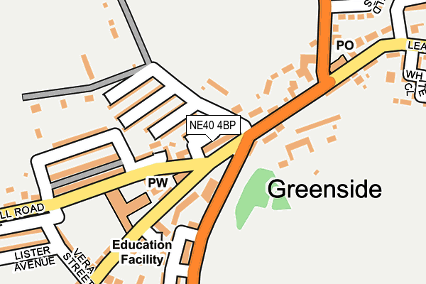 NE40 4BP map - OS OpenMap – Local (Ordnance Survey) NE40 4BP map - OS OpenMap – Local (Ordnance Survey)