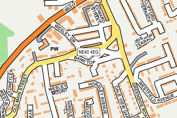 NE40 4EG map - OS OpenMap – Local (Ordnance Survey) NE40 4EG map - OS OpenMap – Local (Ordnance Survey)
