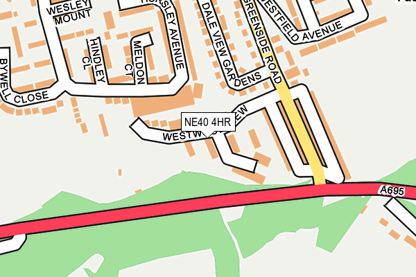 NE40 4HR map - OS OpenMap – Local (Ordnance Survey)