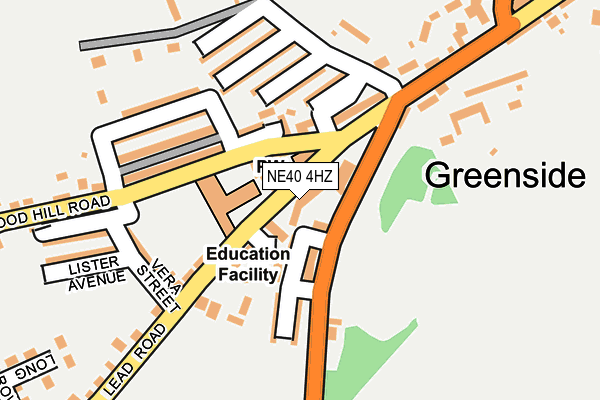 NE40 4HZ map - OS OpenMap – Local (Ordnance Survey) NE40 4HZ map - OS OpenMap – Local (Ordnance Survey)