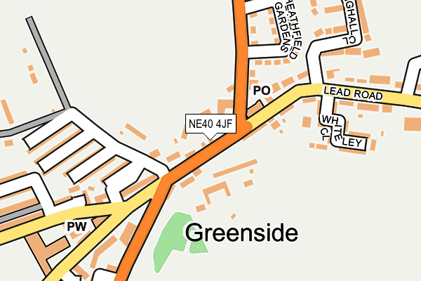 NE40 4JF map - OS OpenMap – Local (Ordnance Survey) NE40 4JF map - OS OpenMap – Local (Ordnance Survey)
