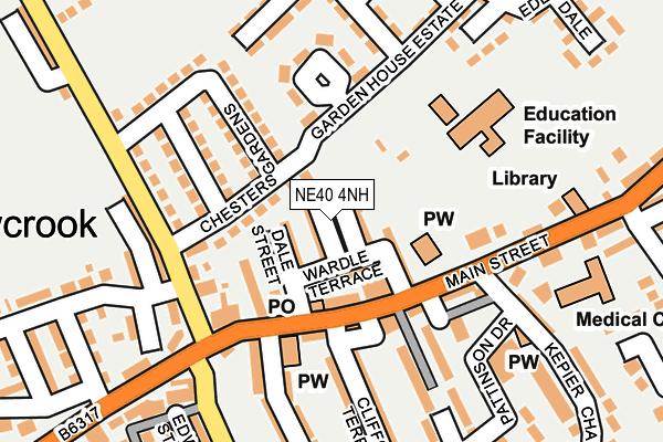NE40 4NH map - OS OpenMap – Local (Ordnance Survey) NE40 4NH map - OS OpenMap – Local (Ordnance Survey)