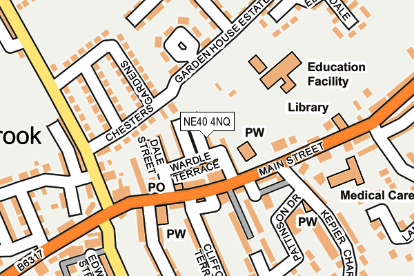 NE40 4NQ map - OS OpenMap – Local (Ordnance Survey)