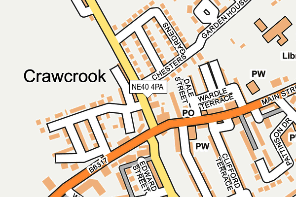 NE40 4PA map - OS OpenMap – Local (Ordnance Survey) NE40 4PA map - OS OpenMap – Local (Ordnance Survey)
