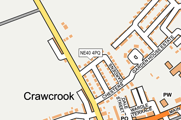 NE40 4PQ map - OS OpenMap – Local (Ordnance Survey) NE40 4PQ map - OS OpenMap – Local (Ordnance Survey)