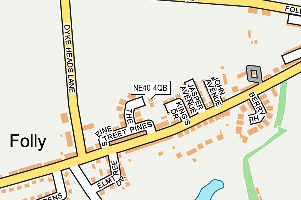 NE40 4QB map - OS OpenMap – Local (Ordnance Survey) NE40 4QB map - OS OpenMap – Local (Ordnance Survey)