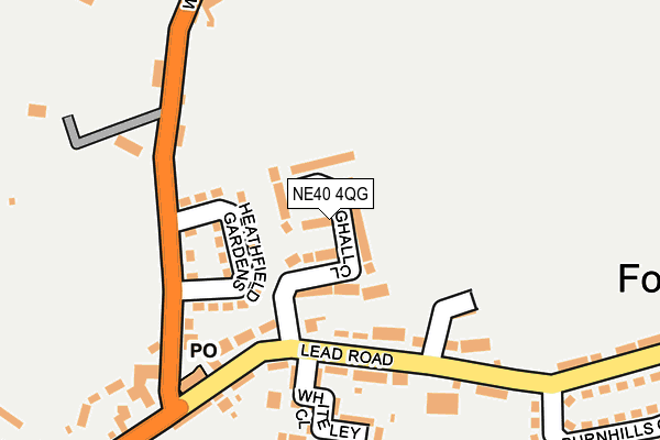 NE40 4QG map - OS OpenMap – Local (Ordnance Survey) NE40 4QG map - OS OpenMap – Local (Ordnance Survey)