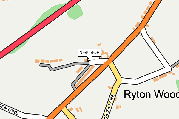 NE40 4QP map - OS OpenMap – Local (Ordnance Survey) NE40 4QP map - OS OpenMap – Local (Ordnance Survey)