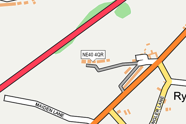 NE40 4QR map - OS OpenMap – Local (Ordnance Survey) NE40 4QR map - OS OpenMap – Local (Ordnance Survey)