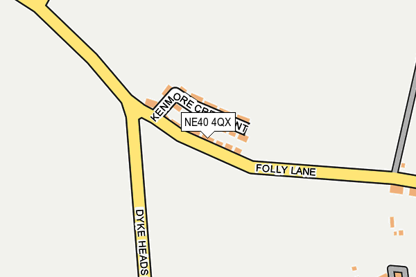 NE40 4QX map - OS OpenMap – Local (Ordnance Survey) NE40 4QX map - OS OpenMap – Local (Ordnance Survey)