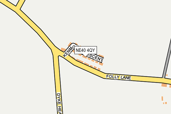 NE40 4QY map - OS OpenMap – Local (Ordnance Survey)