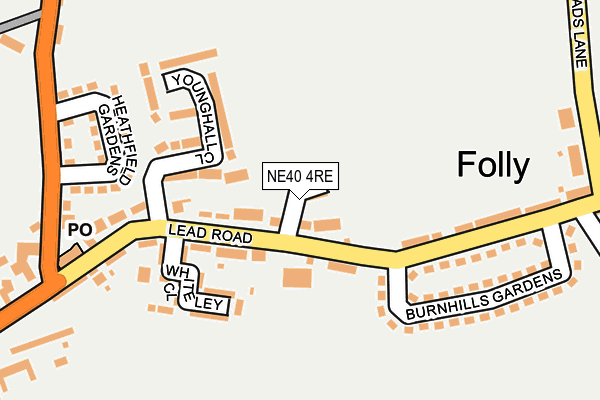 NE40 4RE map - OS OpenMap – Local (Ordnance Survey) NE40 4RE map - OS OpenMap – Local (Ordnance Survey)