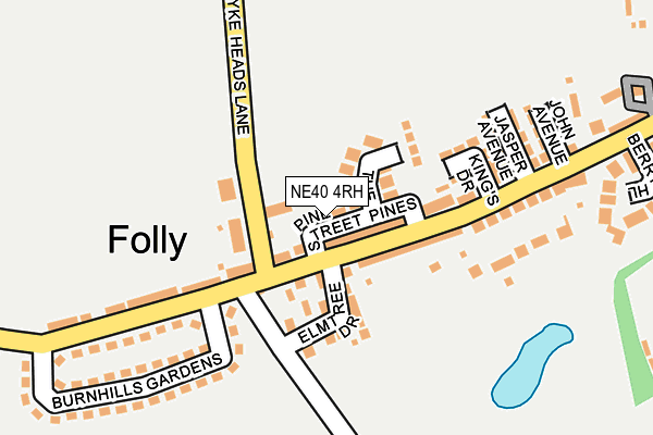 NE40 4RH map - OS OpenMap – Local (Ordnance Survey) NE40 4RH map - OS OpenMap – Local (Ordnance Survey)