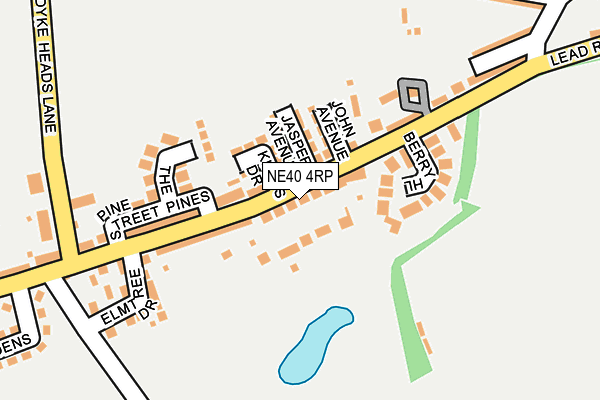 NE40 4RP map - OS OpenMap – Local (Ordnance Survey) NE40 4RP map - OS OpenMap – Local (Ordnance Survey)