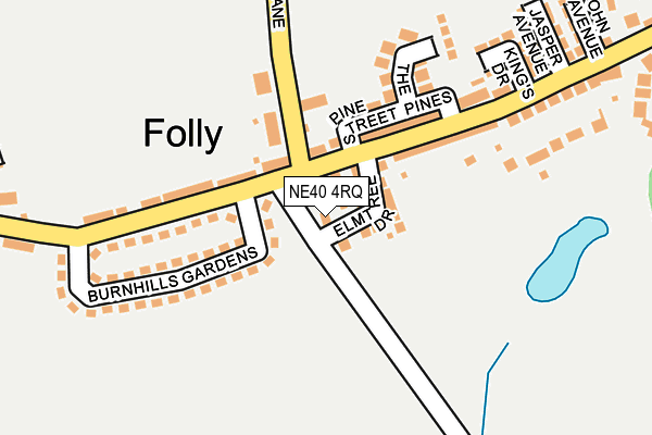 NE40 4RQ map - OS OpenMap – Local (Ordnance Survey) NE40 4RQ map - OS OpenMap – Local (Ordnance Survey)