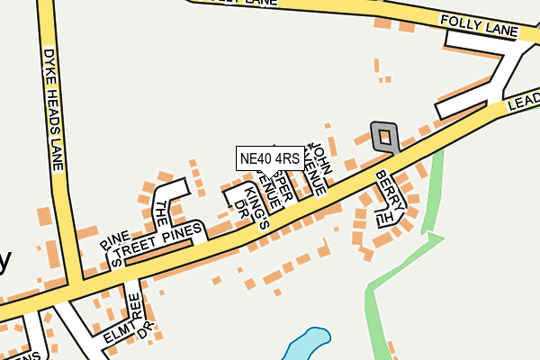 NE40 4RS map - OS OpenMap – Local (Ordnance Survey) NE40 4RS map - OS OpenMap – Local (Ordnance Survey)
