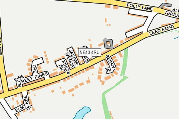 NE40 4RU map - OS OpenMap – Local (Ordnance Survey) NE40 4RU map - OS OpenMap – Local (Ordnance Survey)